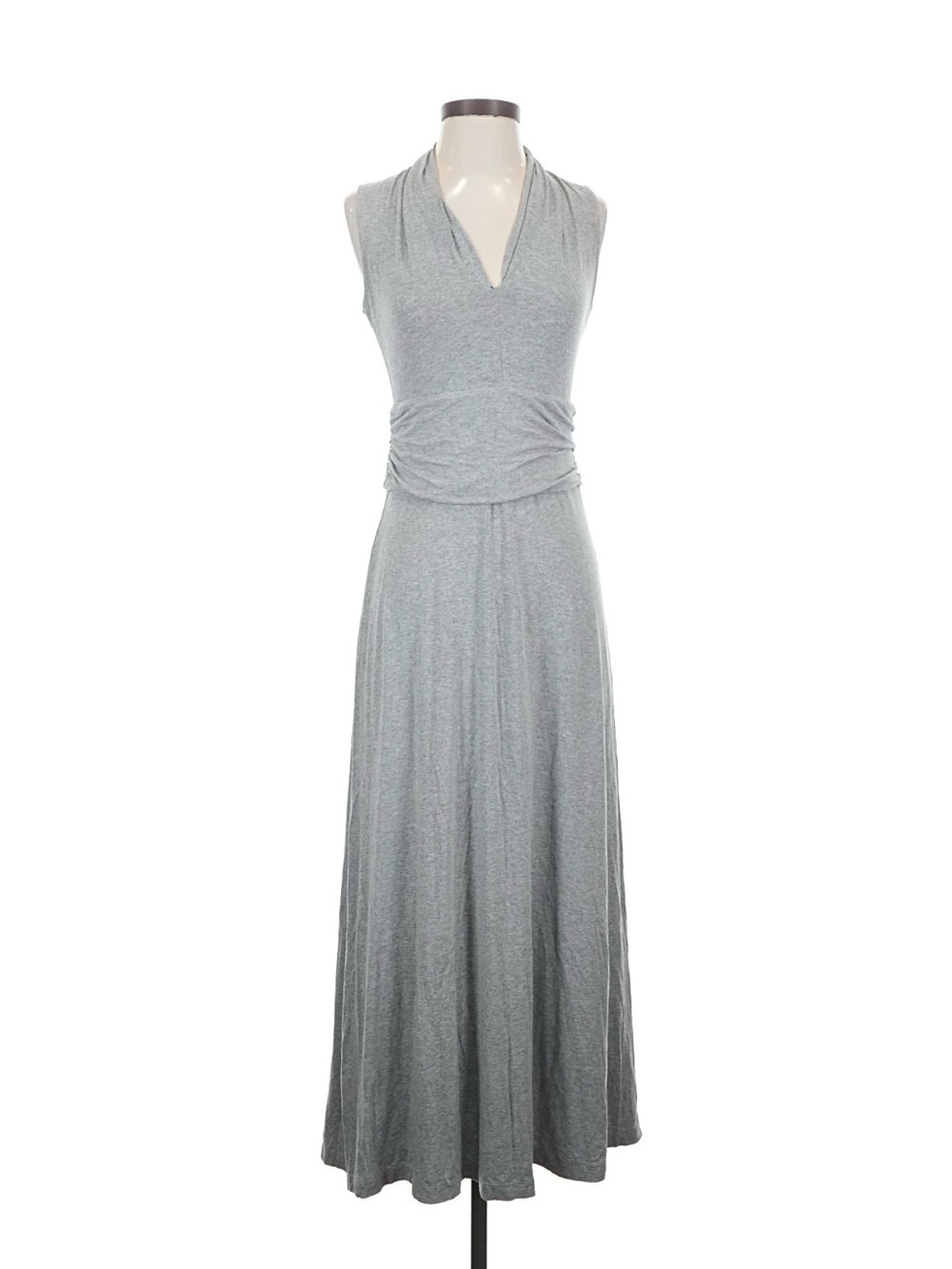 Vince Camuto Sleeveless V-Neck Maxi Dress in Heather Gray - Size XS